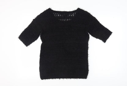 Next Women's Black Knit Pullover Jumper, Size S