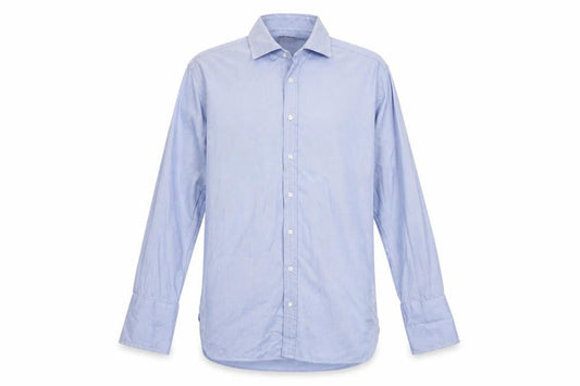 Marks & Spencer Men's Blue Striped Dress Shirt