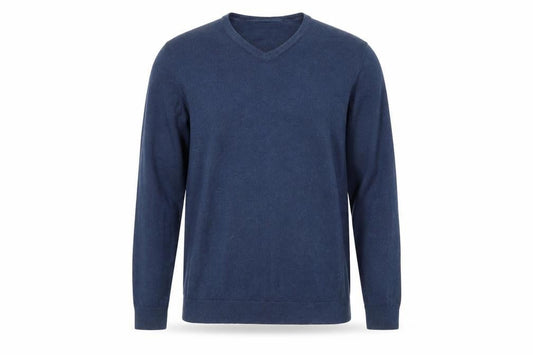 Next Men's Blue V-Neck Pullover Jumper, Size M