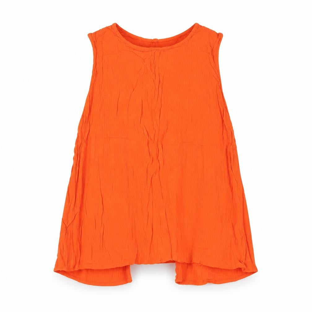 Vero Moda Women's Orange Sleeveless Blouse - Size L