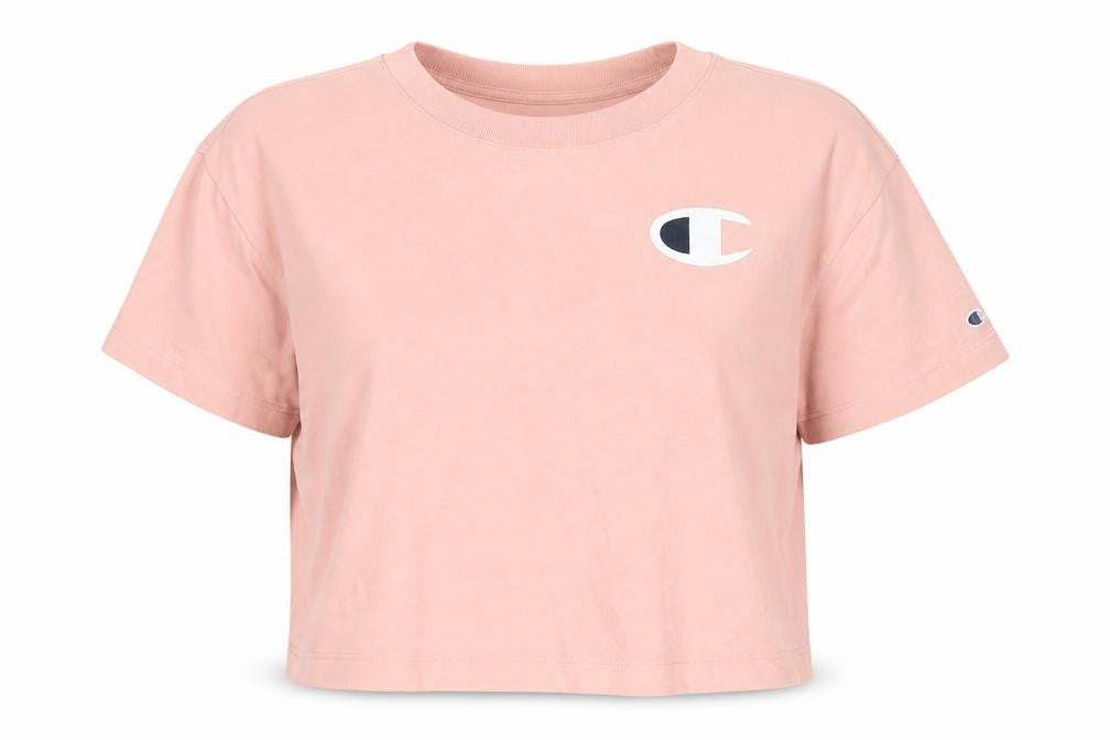 Champion Women's Pink Basic T-Shirt, M, Casual