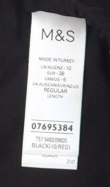Marks and Spencer Women's Black Trousers Size 10