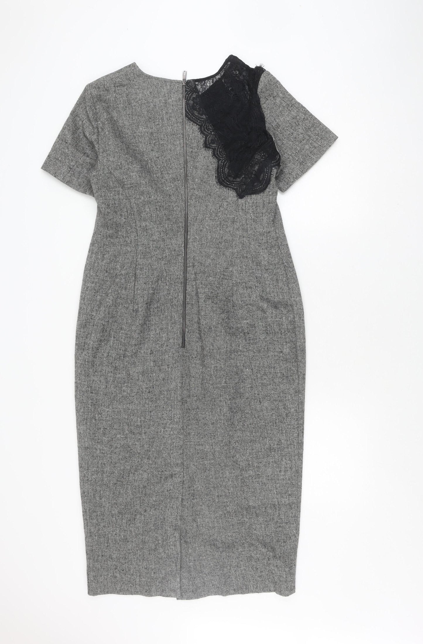 Pied A Terre Women's Grey Sheath Dress Size 14