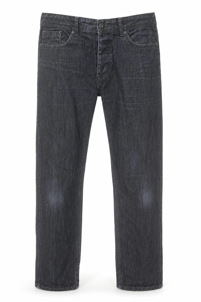 Burton Menswear Grey Straight Leg Jeans - 34W 34L