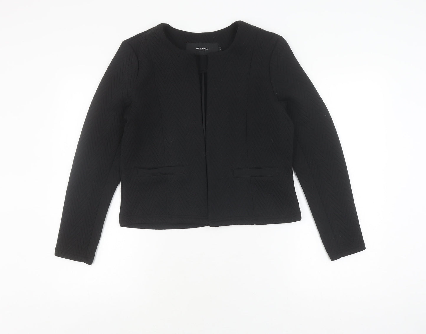 Vero Moda Women's Black Suit Jacket M Classic Chevron