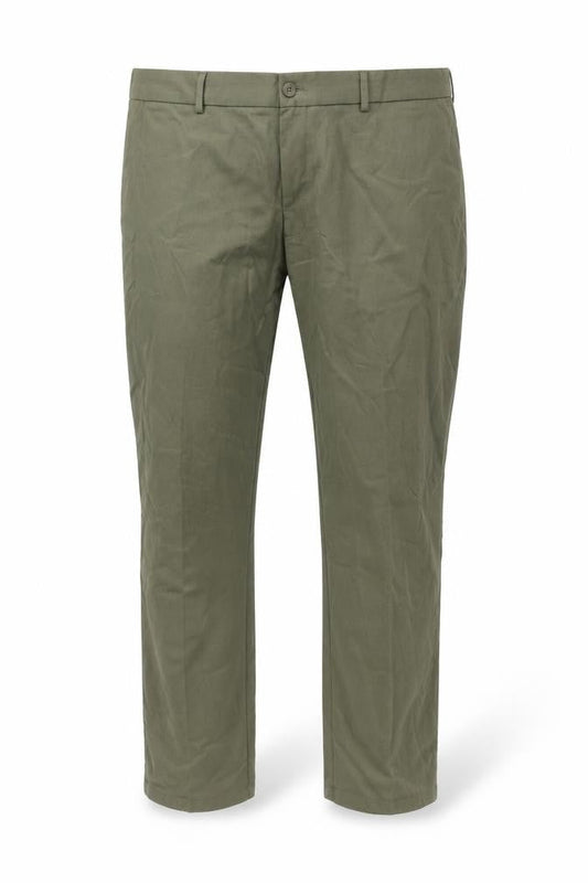 Burton Menswear Green Cotton Chino Trousers 48R