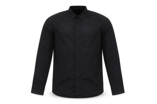 Lineadirection Men's Black Long Sleeve Casual Shirt M