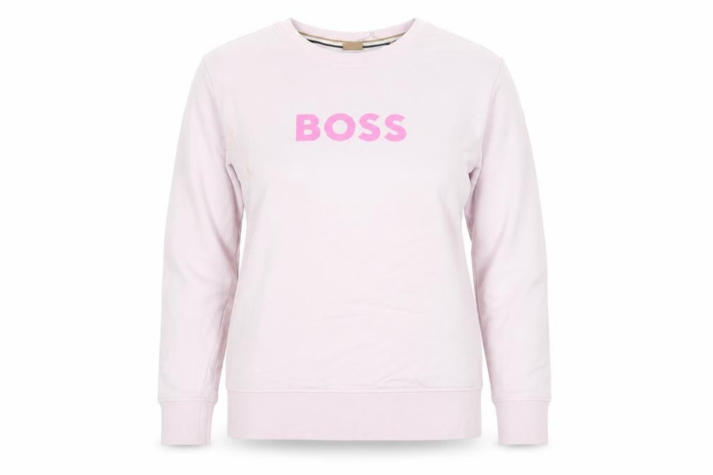 BOSS Women's Pink Pullover Sweatshirt, Size M, Casual Wear