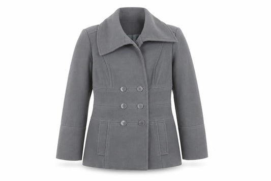 Debenhams Women's Grey Pea Coat Size 14