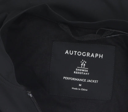 Brand and care label for Autograph Men's Black M Basic Water Resistant Jacket