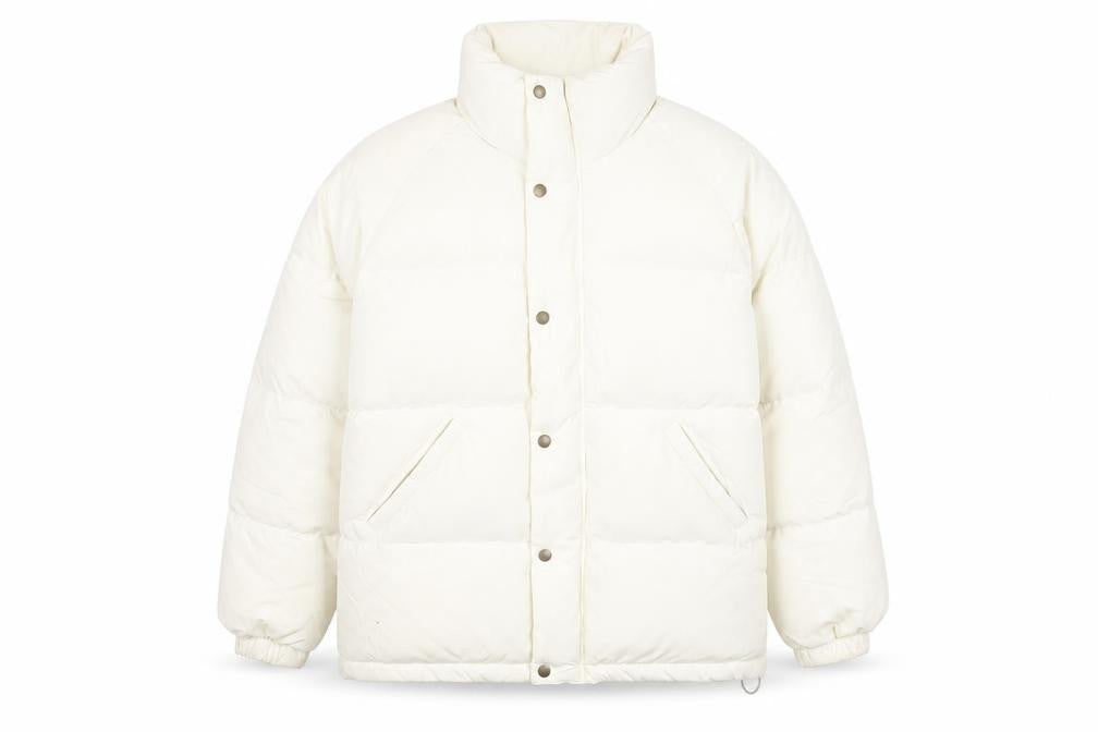 Women's White Puffer Jacket by The Barnet, Size 12, Winter Ready