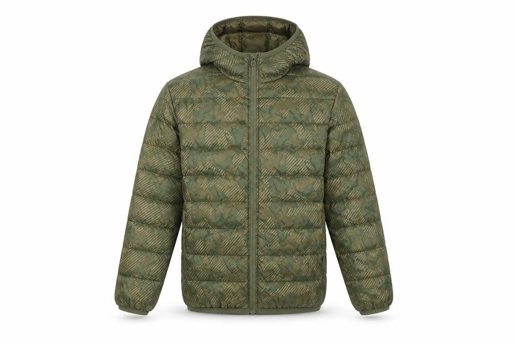 Bossini Boys Green Puffer Jacket 8-9 Years Full Zip