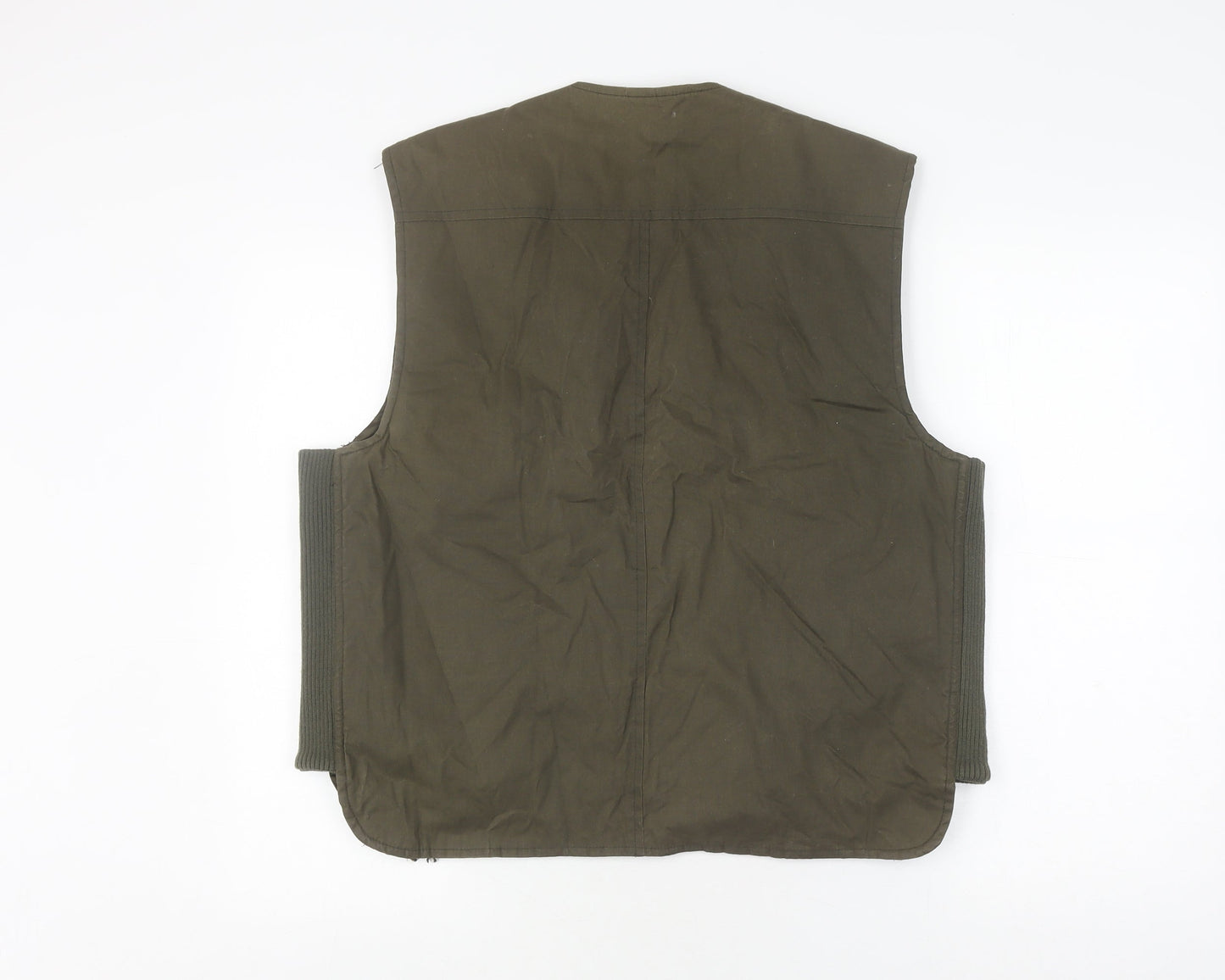 Principles Men's Green Waistcoat, Medium, Zipped Pockets