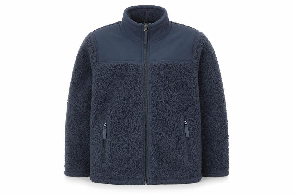 32 Degrees Boys' Blue Fleece Jacket, Full Zip, Size 7-8, Winter Warm
