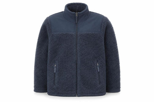 32 Degrees Boys' Blue Fleece Jacket, Full Zip, Size 7-8, Winter Warm