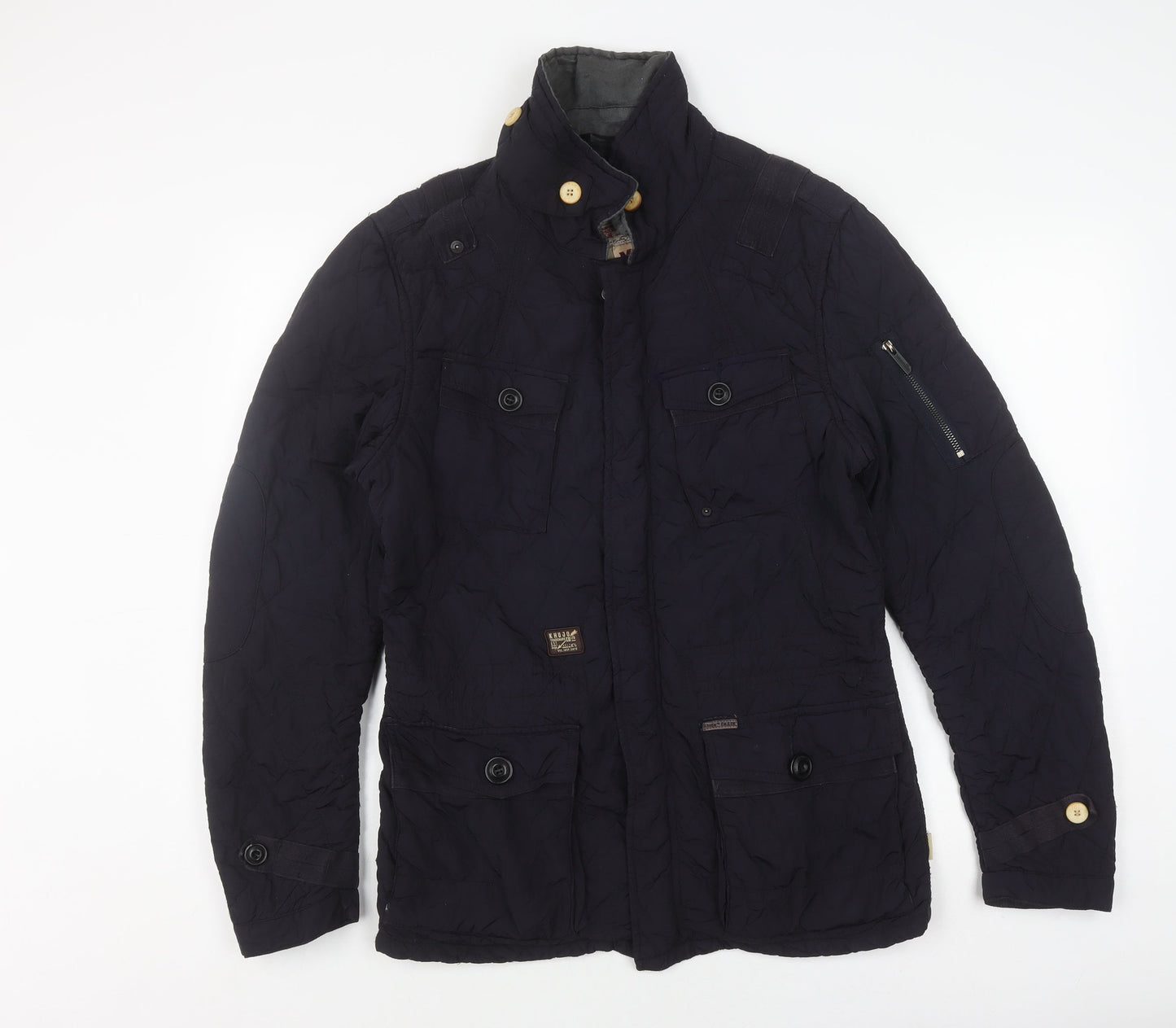 Khujo Men's Black Quilted Jacket M - Winter Essential