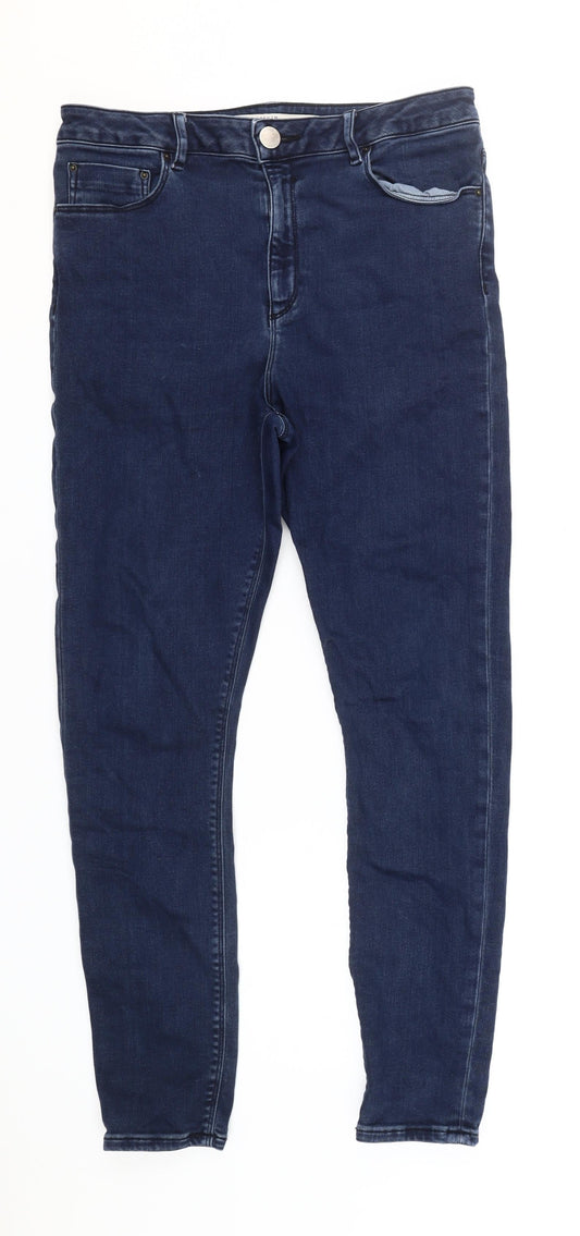 Front view of ASOS Women's Blue Skinny Jeans, size 30/32