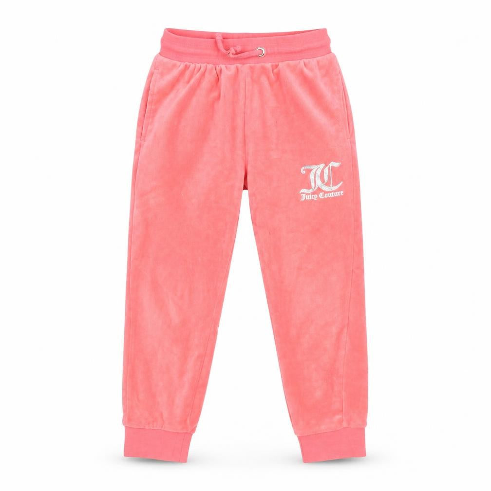 Juicy Couture Girls Pink Jogger Trousers, 7 Years, Casual