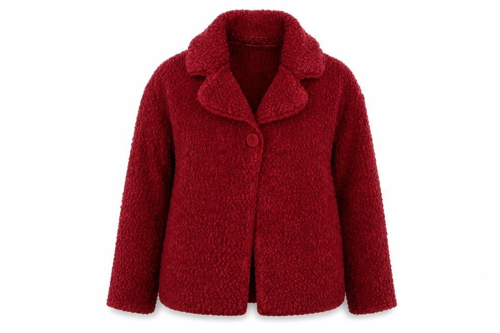 Rocha John Rocha Women's Red Collared Jacket Size 14