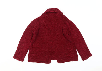 RJR.John Rocha Women's Red Collared Jacket Size 14