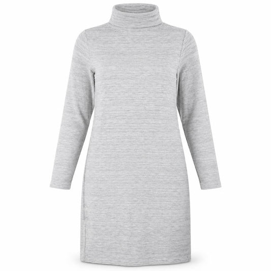 Marks & Spencer Grey Long Sleeve Dress - Size 14