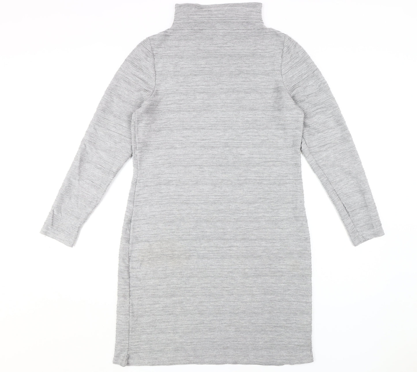 Marks and Spencer Grey Long Sleeve Dress - Size 14