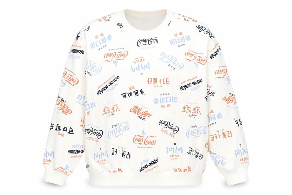 Coca-Cola Unisex White Sweatshirt 2XL Casual Pullover