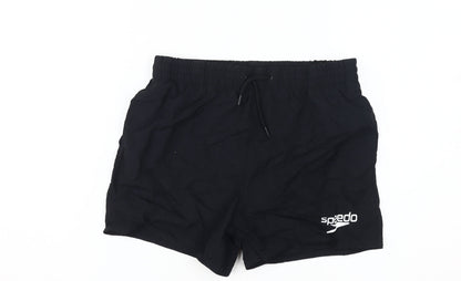 Additional front view of Speedo boys’ black swim shorts xl 11-12 years
