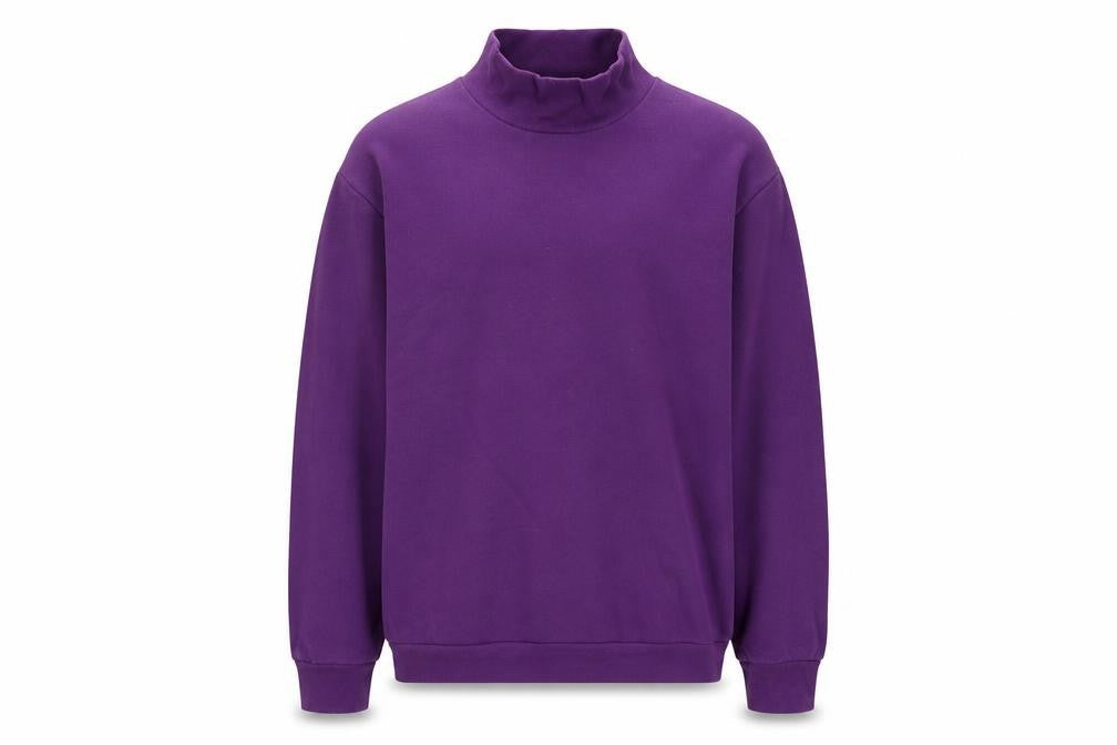Pull&Bear Men’s Purple High Neck Sweatshirt L