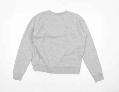 Preloved Disney Unisex Grey Pullover Sweatshirt Size S - Back