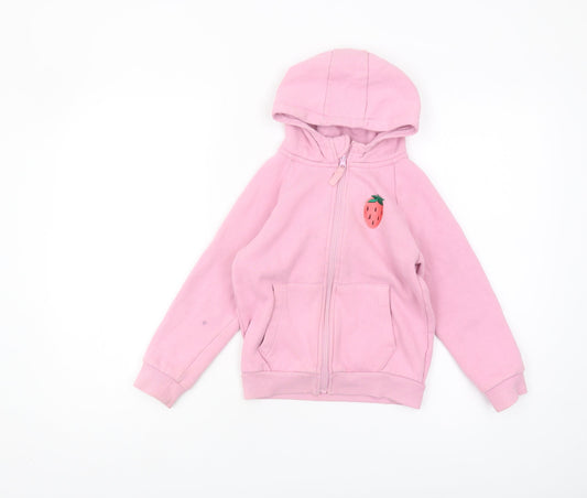 Mountain Warehouse Girls Pink Full Zip Hoodie 2XS