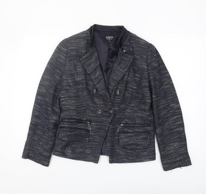 Marks & Spencer Women’s Blue Tweed Blazer Size 12