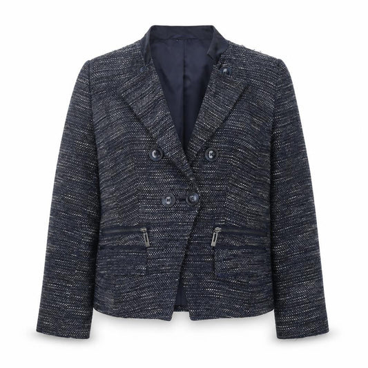 Marks & Spencer Women’s Blue Tweed Blazer Size 12