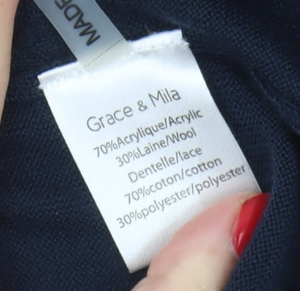 Grace & Mila Women's Blue Cardigan - Size M