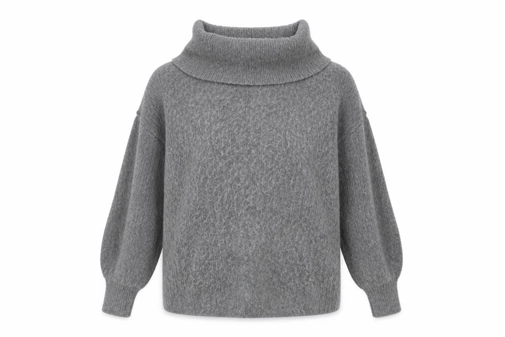 Warehouse Women's Grey Cowl Neck Pullover Jumper Size 12