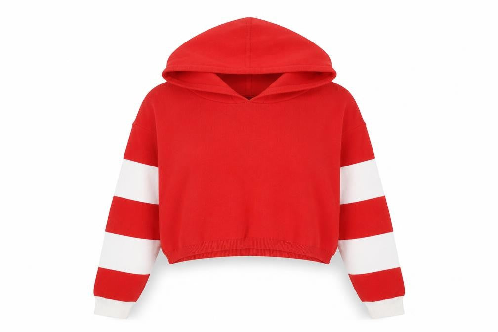 Forever 21 Women's Red Striped Pullover Jumper, Size S