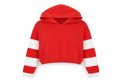 Forever 21 Women's Red Striped Pullover Jumper, Size S