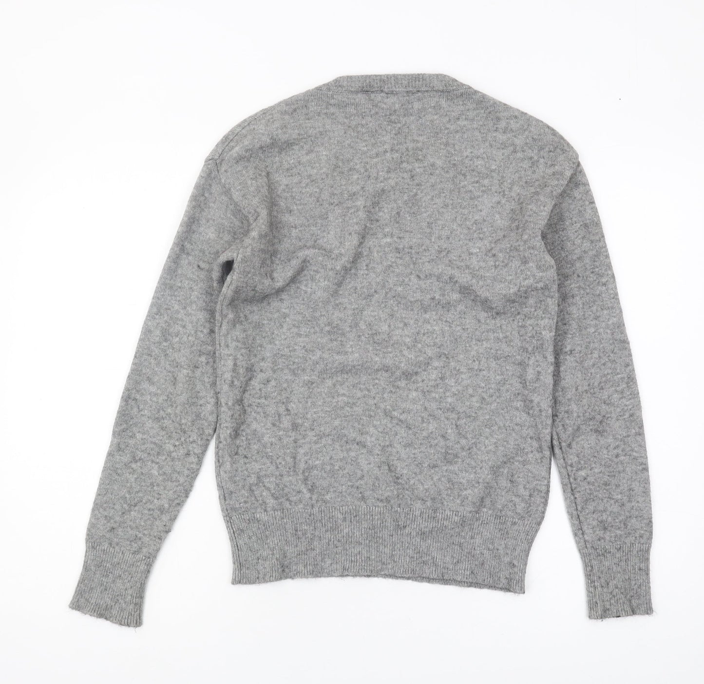 Dorothy Perkins Women Grey Embroidered Jumper Size 8