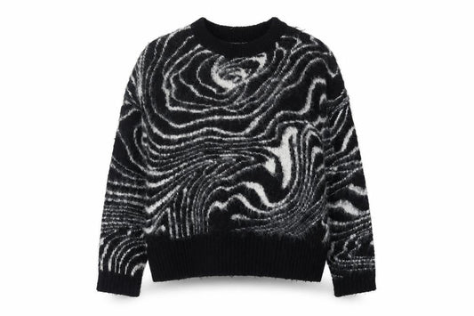 TOPSHOP Women's Black Pullover Jumper, Size L