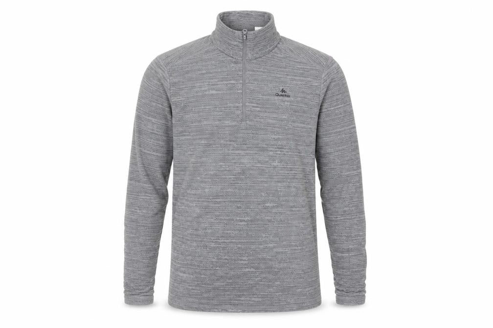 Decathlon Men's Grey 1/2 Zip Sweatshirt S Regular