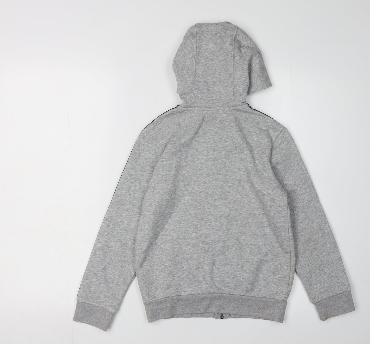 Adidas Boys Grey Full Zip Hoodie 7-8 Years