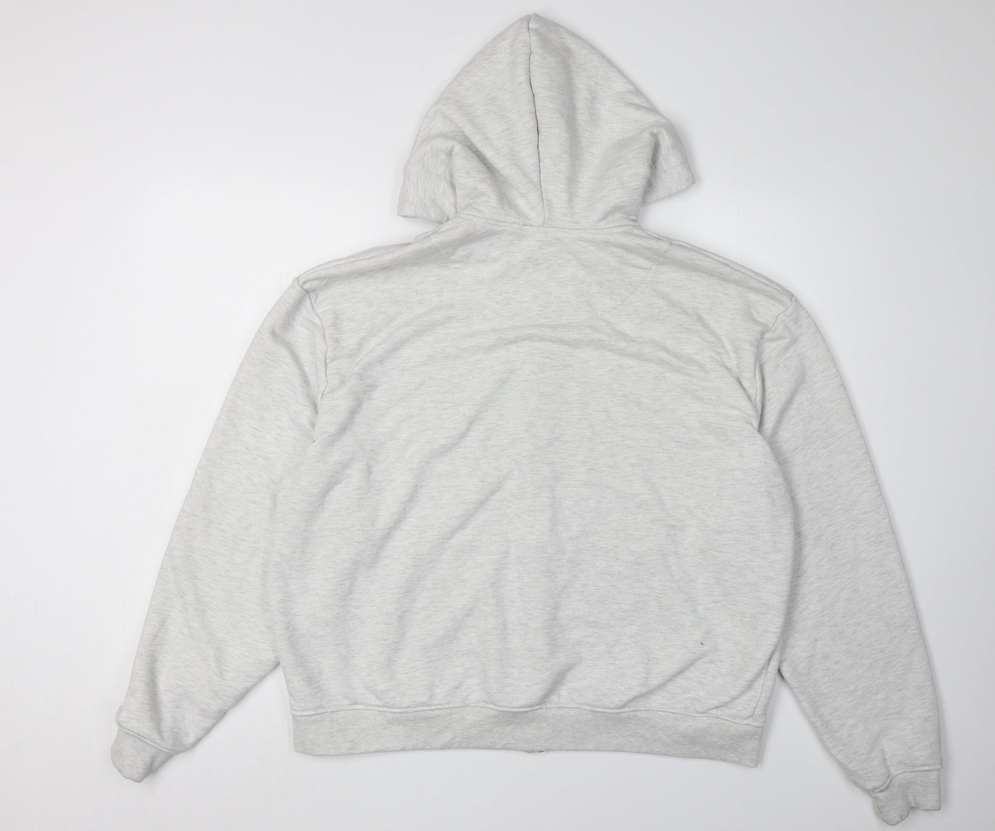 boohooMAN Men's Grey Full Zip Hoodie M