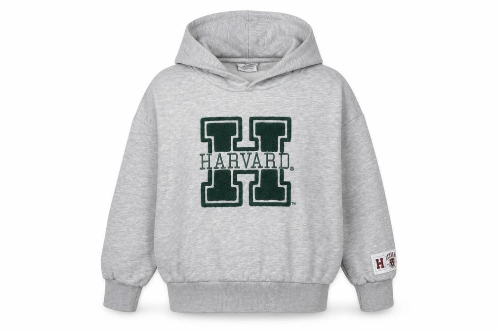 Harvard Girls Grey Hoodie, 8-9 Years, College Pullover