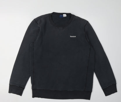 Reebok Men's Black Pullover Sweatshirt - Size S
