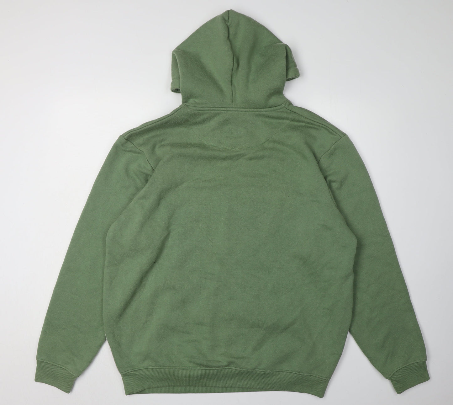 boohooMAN Men’s Green Grey Pullover Hoodie Size L