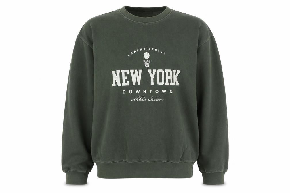 PrettyLittleThing Women's Green Pullover Sweatshirt L