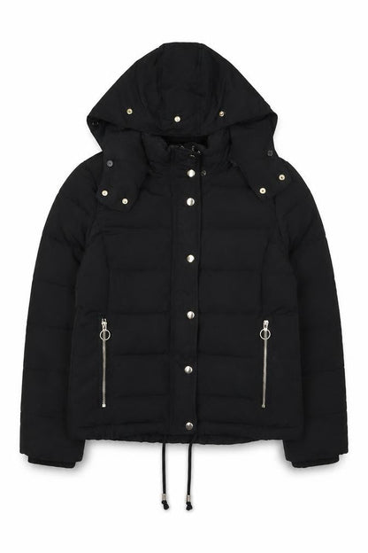 Topshop Women's Black Puffer Jacket Size 12
