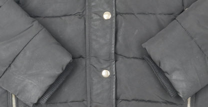 Topshop Women's Black Puffer Jacket Size 12