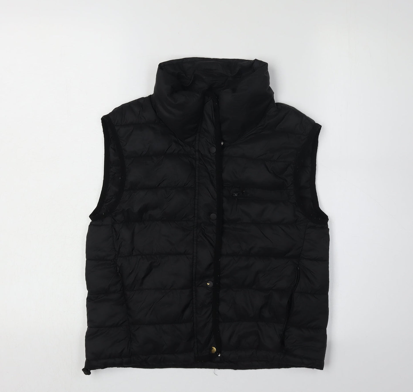 ZARA Women's Black Puffer Waistcoat, S, Casual Insulated