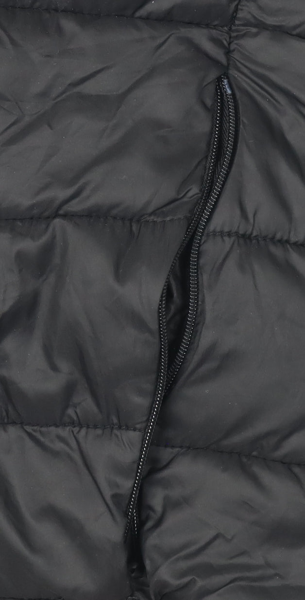 ZARA Women's Black Puffer Waistcoat, S, Casual Insulated